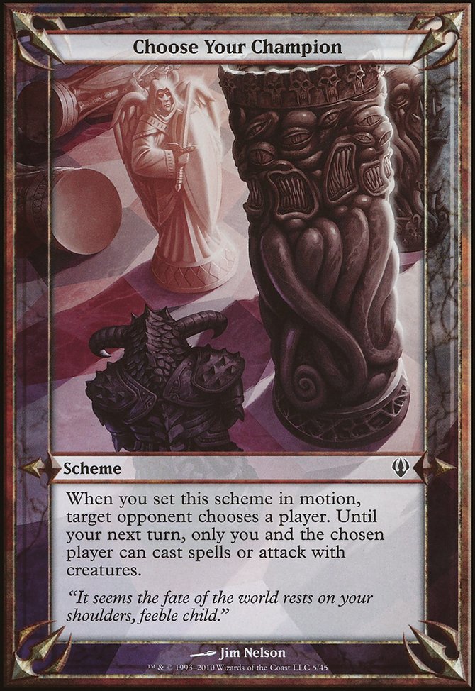 Choose Your Champion, Archenemy Schemes #5★, Magic: The Gathering card