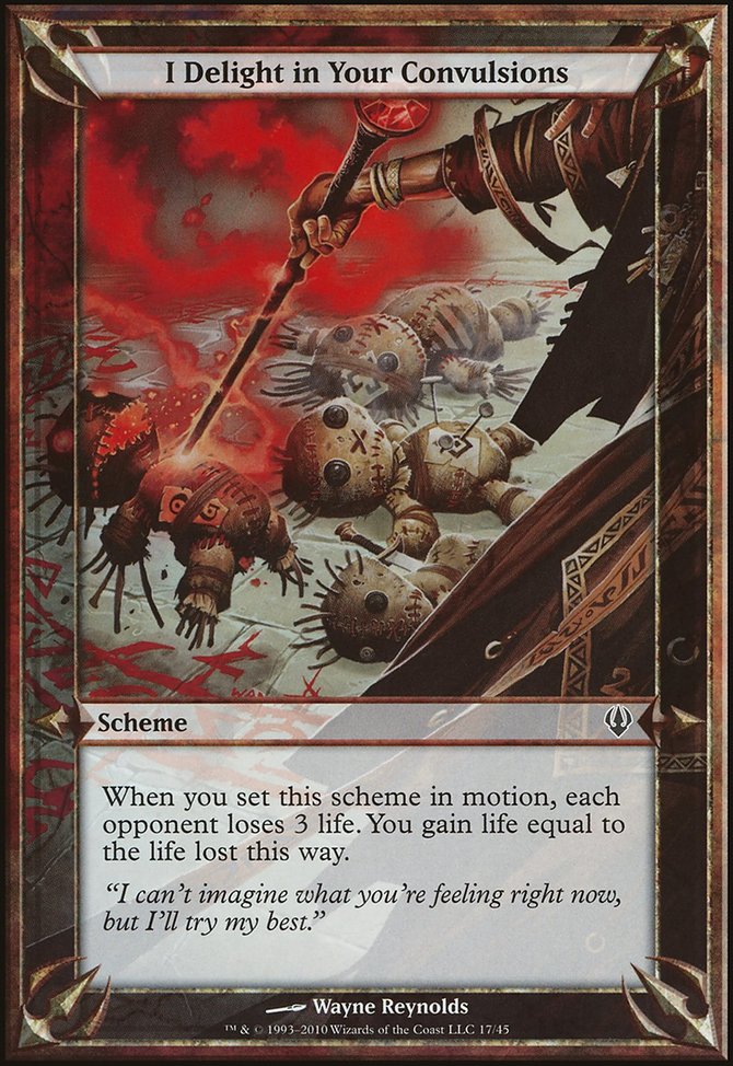 I Delight in Your Convulsions, Archenemy Schemes #17★, Magic: The Gathering card