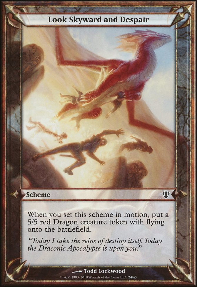 Look Skyward and Despair, Archenemy Schemes #24★, Magic: The Gathering card