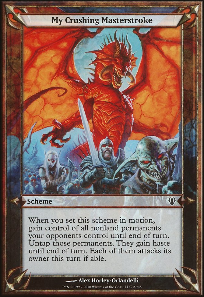 My Crushing Masterstroke, Archenemy Schemes #27★, Magic: The Gathering card