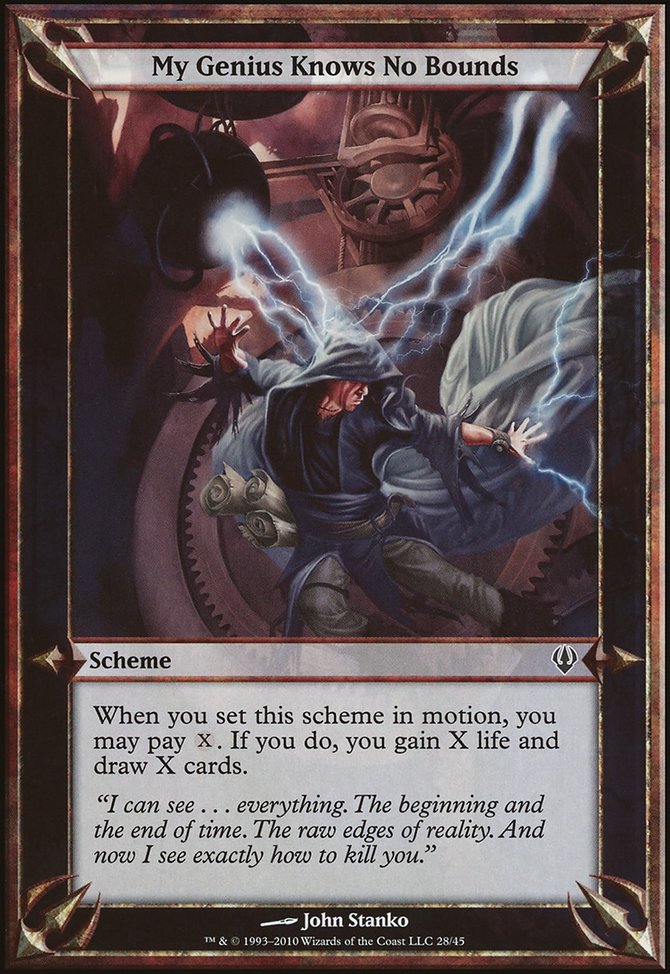 My Genius Knows No Bounds, Archenemy Schemes #28★, Magic: The Gathering card