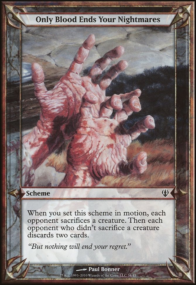 Only Blood Ends Your Nightmares, Archenemy Schemes #34★, Magic: The Gathering card