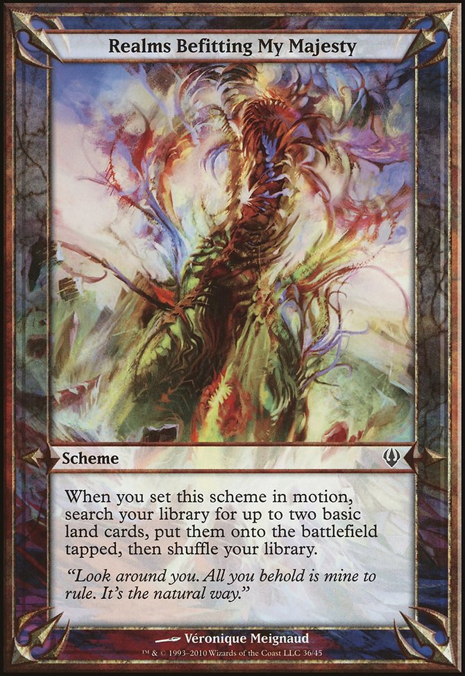 Realms Befitting My Majesty, Archenemy Schemes #36★, Magic: The Gathering card