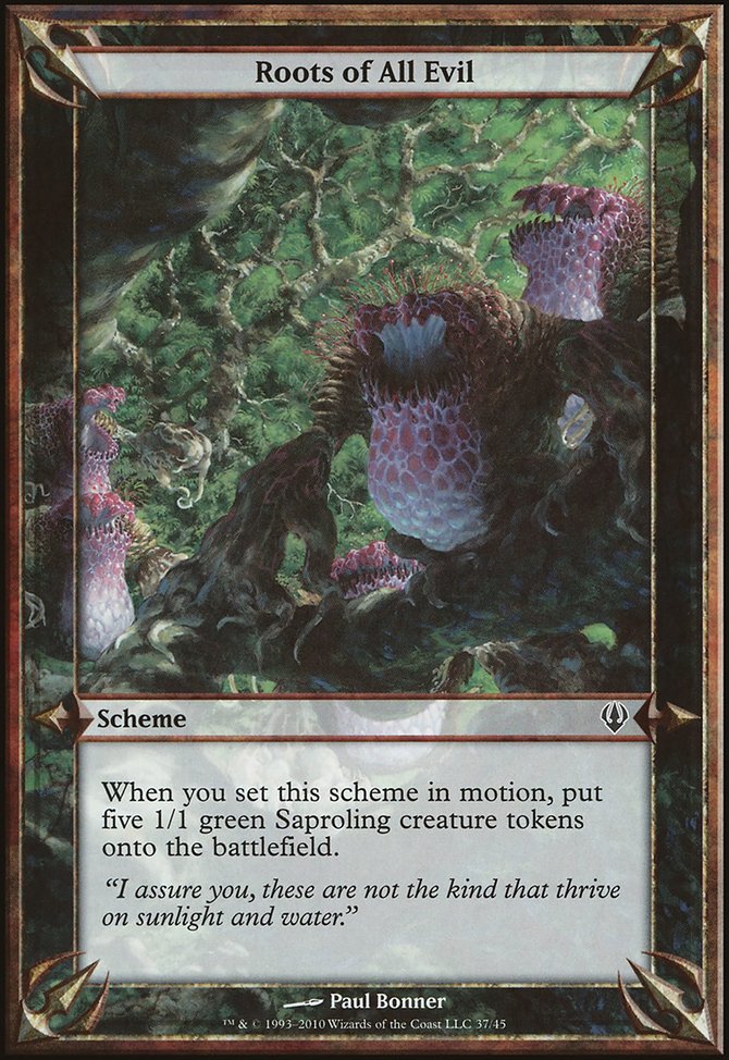 Roots of All Evil, Archenemy Schemes #37★, Magic: The Gathering card