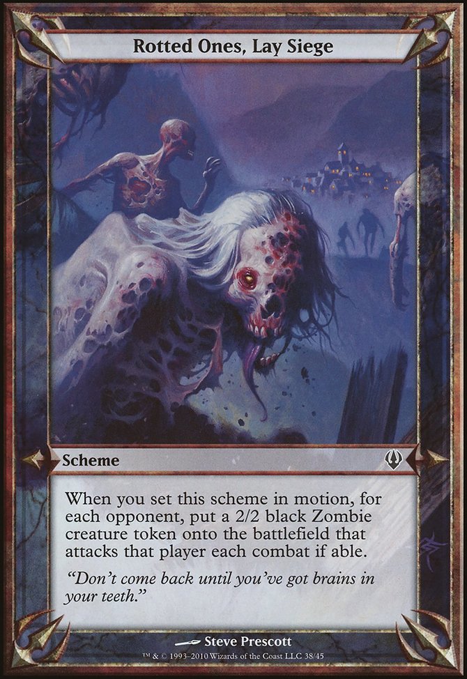 Rotted Ones, Lay Siege, Archenemy Schemes #38★, Magic: The Gathering card