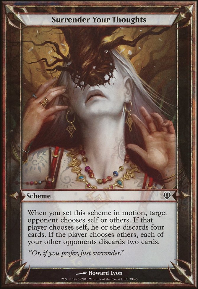 Surrender Your Thoughts, Archenemy Schemes #39★, Magic: The Gathering card