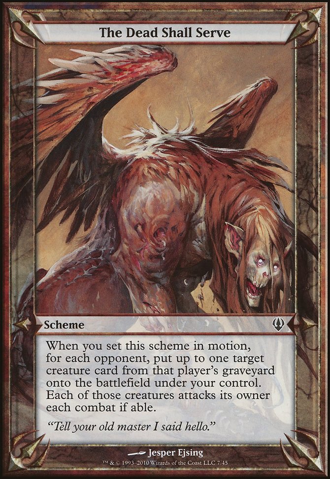 The Dead Shall Serve, Archenemy Schemes #7★, Magic: The Gathering card