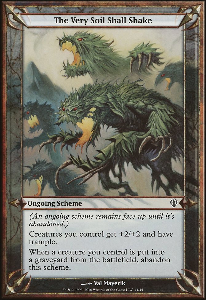 The Very Soil Shall Shake, Archenemy Schemes #41★, Magic: The Gathering card