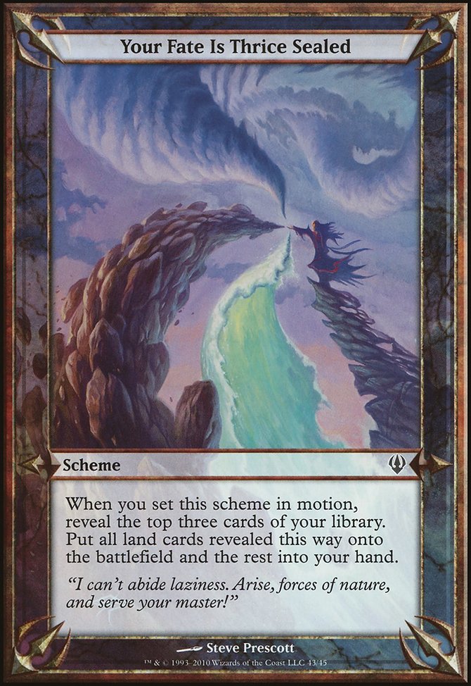 Your Fate Is Thrice Sealed, Archenemy Schemes #43★, Magic: The Gathering card