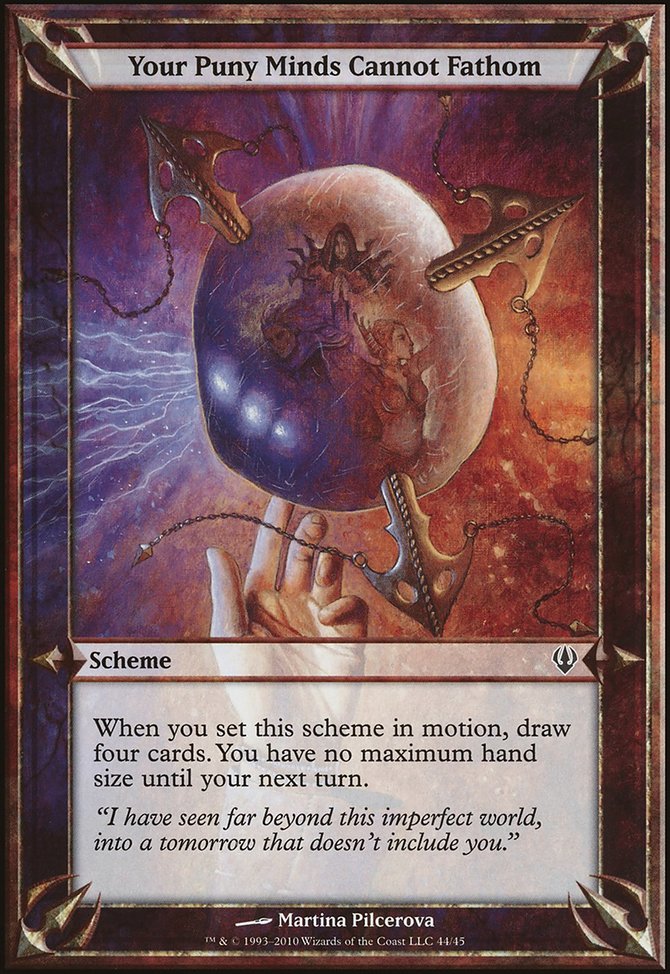 Your Puny Minds Cannot Fathom, Archenemy Schemes #44★, Magic: The Gathering card