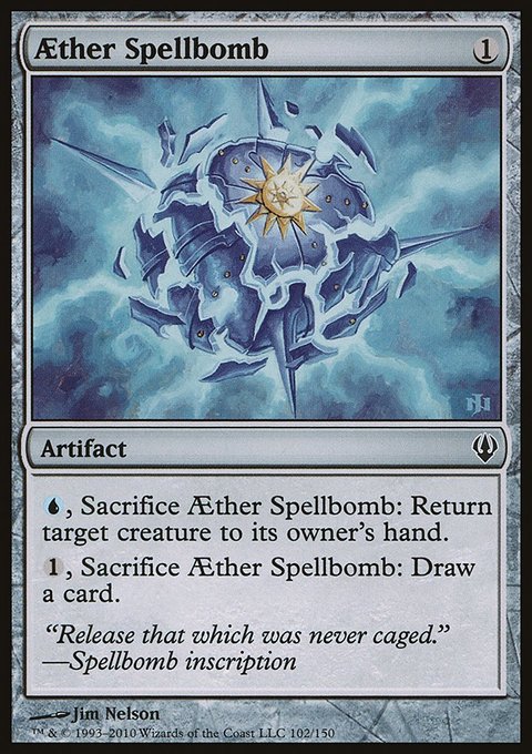 Aether Spellbomb, Archenemy #102, Magic: The Gathering card