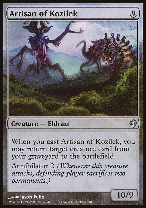 Artisan of Kozilek, Archenemy #123, Magic: The Gathering card