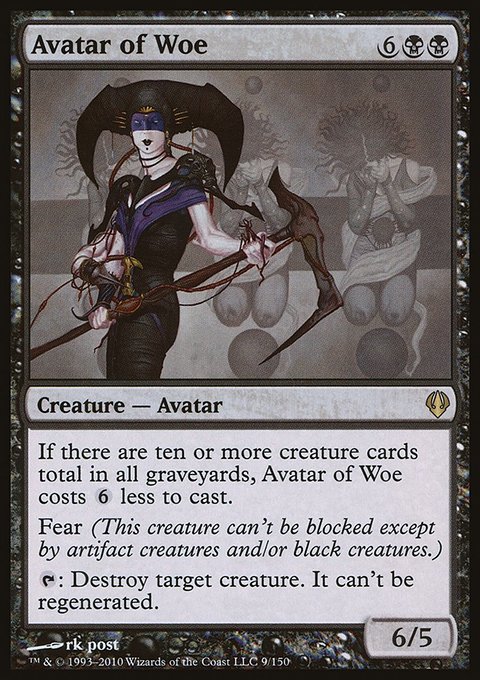 Avatar of Woe, Archenemy #9, Magic: The Gathering card