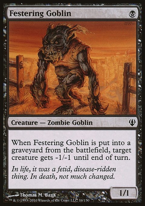 Festering Goblin, Archenemy #16, Magic: The Gathering card