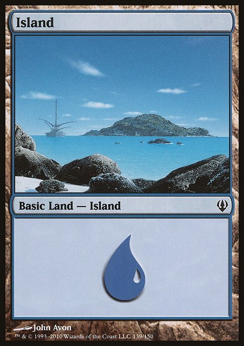 Island, Archenemy #139, Magic: The Gathering card