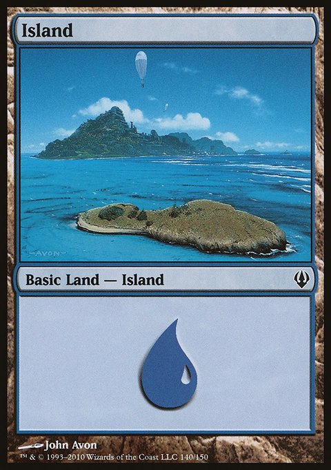 Island, Archenemy #140, Magic: The Gathering card