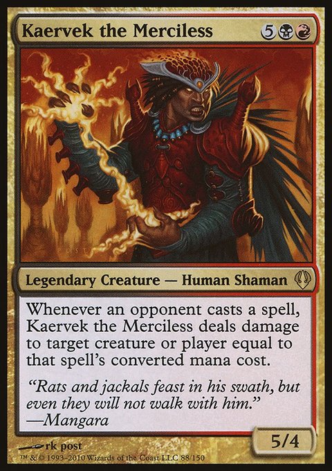 Kaervek the Merciless, Archenemy #88, Magic: The Gathering card