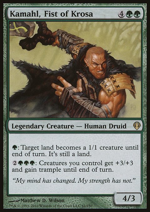 Kamahl, Fist of Krosa, Archenemy #61, Magic: The Gathering card
