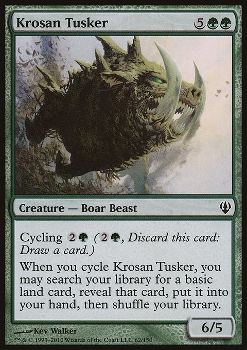 Krosan Tusker, Archenemy #62, Magic: The Gathering card