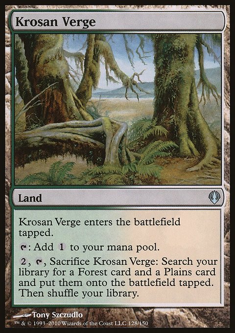 Krosan Verge, Archenemy #128, Magic: The Gathering card