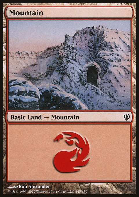 Mountain, Archenemy #145, Magic: The Gathering card
