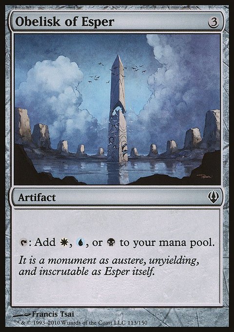Obelisk of Esper, Archenemy #113, Magic: The Gathering card