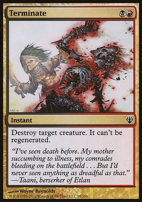 Terminate, Archenemy #95, Magic: The Gathering card