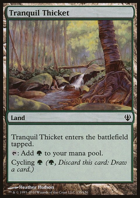 Tranquil Thicket, Archenemy #135, Magic: The Gathering card