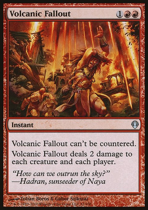 Volcanic Fallout, Archenemy #51, Magic: The Gathering card
