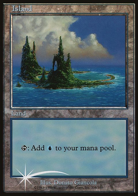 Island, Arena League 1999 #3†, Magic: The Gathering card