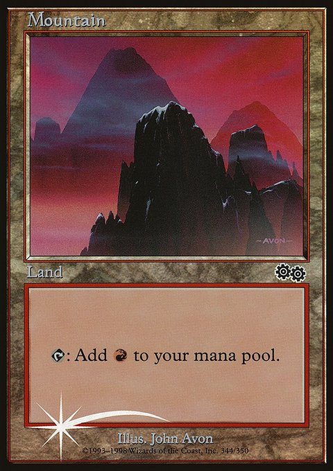 Mountain, Arena League 1999 #5, Magic: The Gathering card