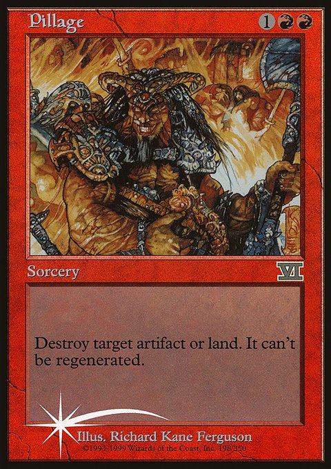 Pillage, Arena League 2000 #5, Magic: The Gathering card