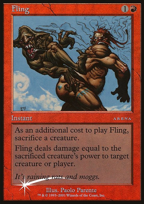 Fling, Arena League 2001 #6, Magic: The Gathering card