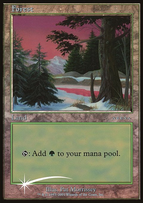 Forest, Arena League 2001 #1, Magic: The Gathering card
