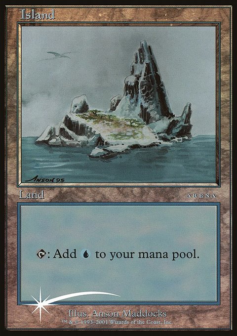 Island, Arena League 2001 #3, Magic: The Gathering card