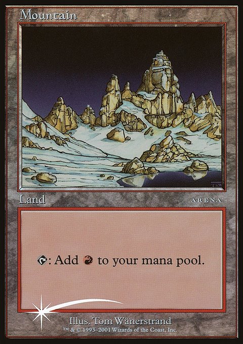 Mountain, Arena League 2001 #5, Magic: The Gathering card