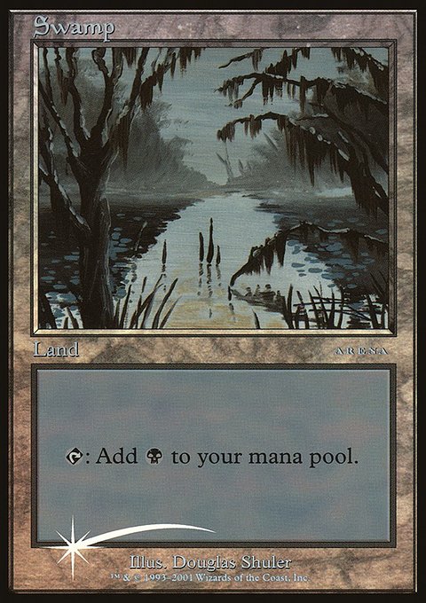 Swamp, Arena League 2001 #9, Magic: The Gathering card