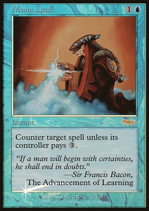 Mana Leak, Arena League 2002 #5, Magic: The Gathering card