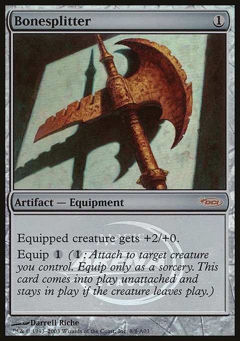 Bonesplitter, Arena League 2003 #8, Magic: The Gathering card