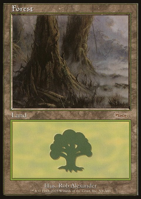 Forest, Arena League 2003 #5, Magic: The Gathering card