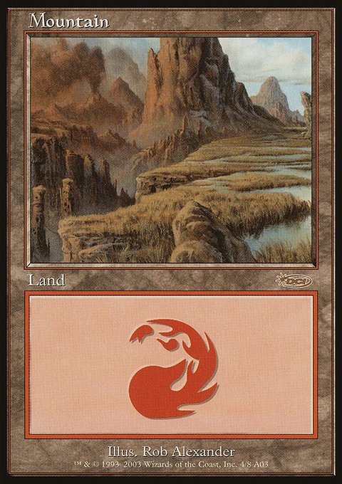 Mountain, Arena League 2003 #4, Magic: The Gathering card