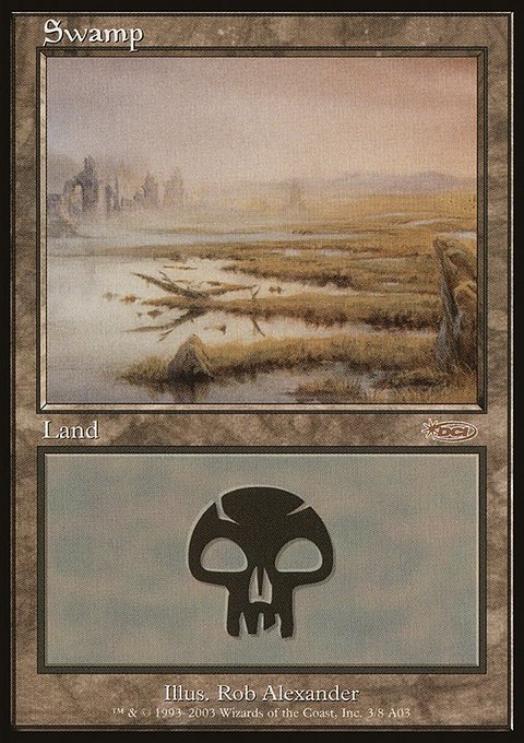 Swamp, Arena League 2003 #3, Magic: The Gathering card