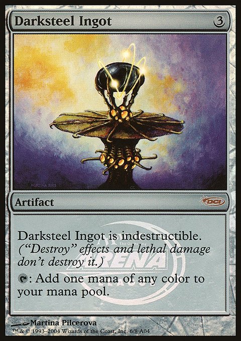 Darksteel Ingot, Arena League 2004 #6, Magic: The Gathering card