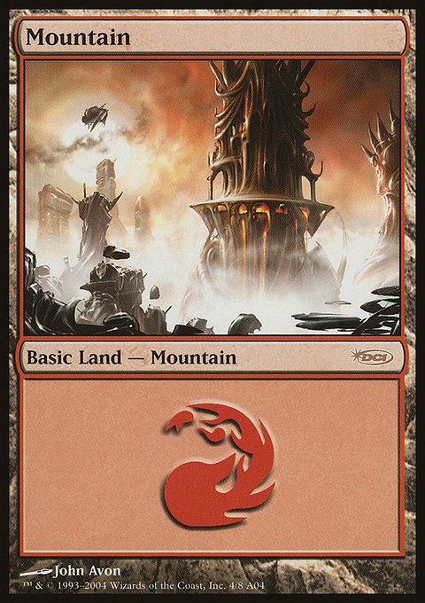 Mountain, Arena League 2004 #4, Magic: The Gathering card