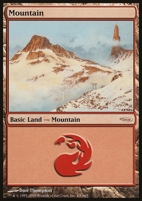 Mountain, Arena League 2005 #4, Magic: The Gathering card