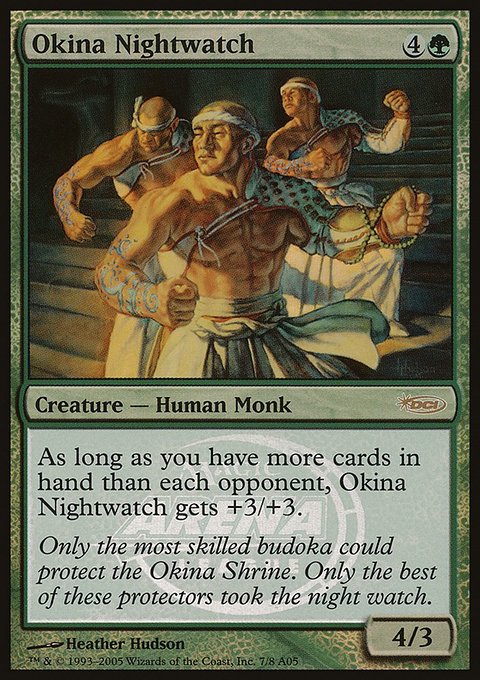 Okina Nightwatch, Arena League 2005 #7, Magic: The Gathering card