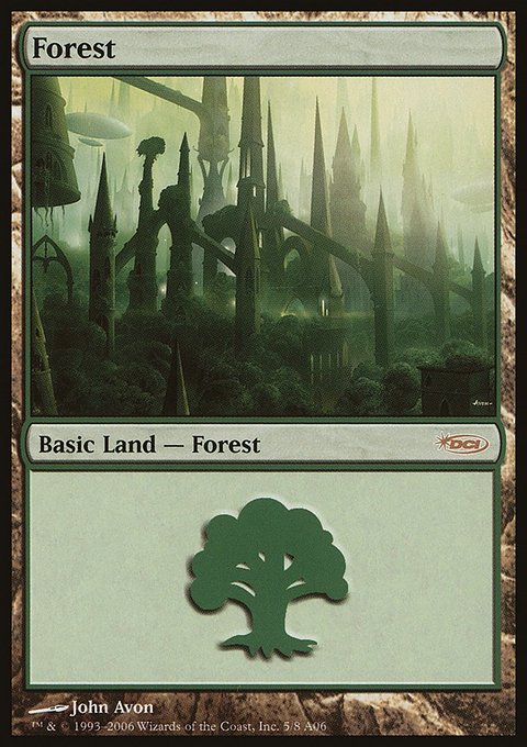 Forest, Arena League 2006 #5, Magic: The Gathering card