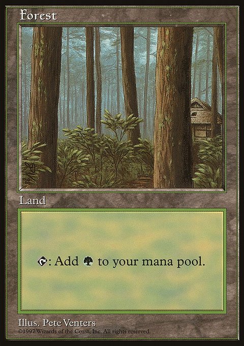 Forest, Asia Pacific Land Program #1, Magic: The Gathering card