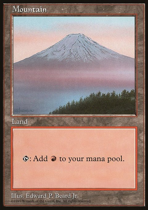 Mountain, Asia Pacific Land Program #13, Magic: The Gathering card
