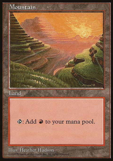 Mountain, Asia Pacific Land Program #3, Magic: The Gathering card